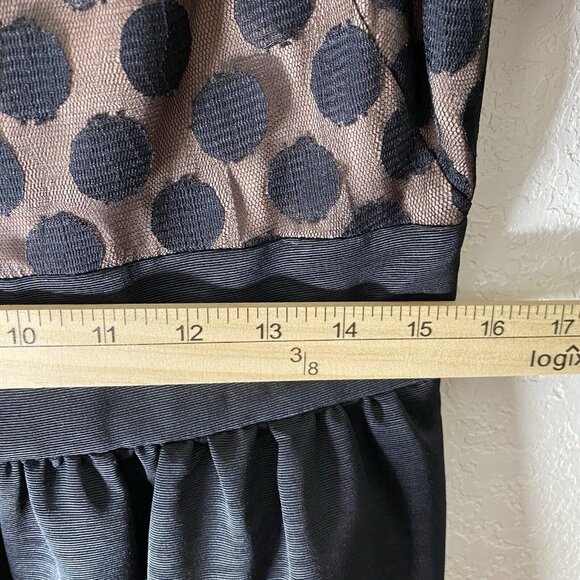 Eliza J Dress Womens Size 10 Polka dot Mesh Fit & Flare Cocktail Dress Feminine - Picture 12 of 14